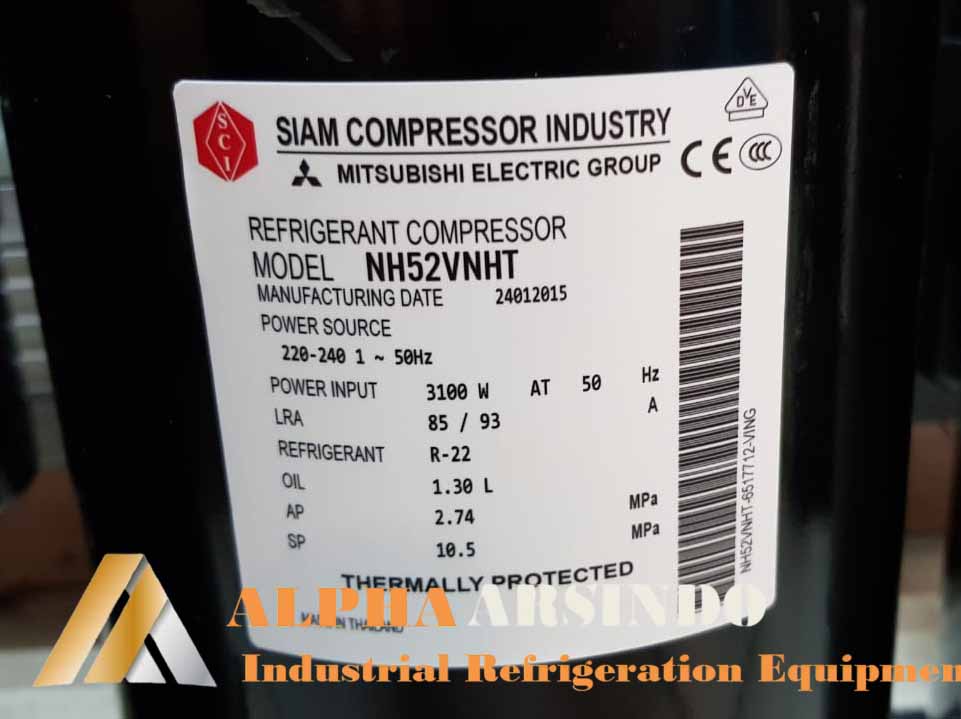 Mitsubishi NH52VNHT Refrigerant Compressor