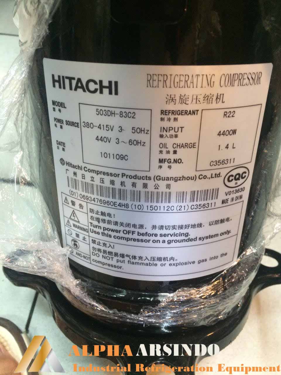 Hitachi 503DH-83C2 Compressor