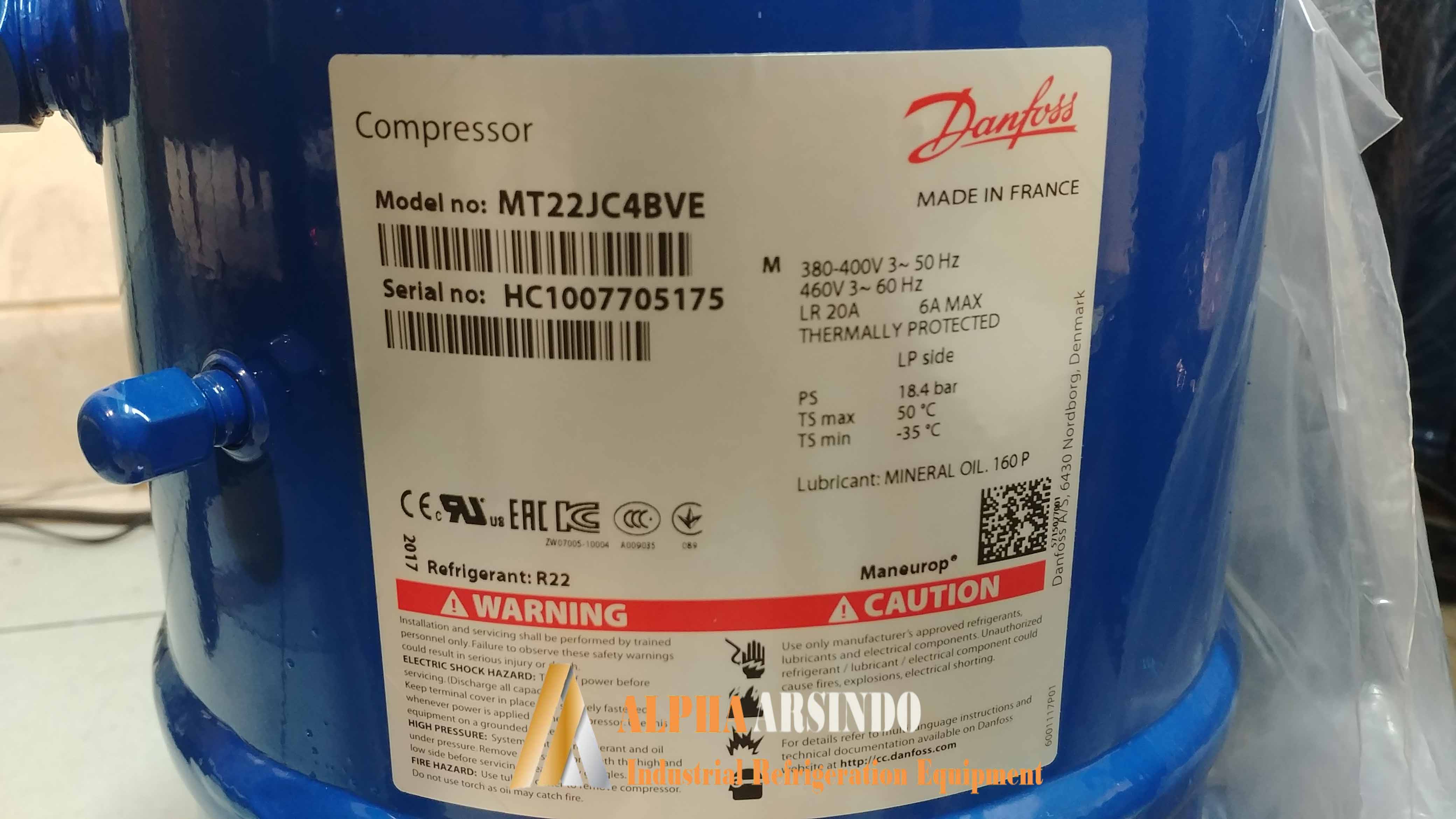 Danfoss Compressor MT22JC4BVE