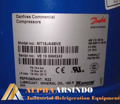 Danfoss Commercial Compressor MT18JA4BVE