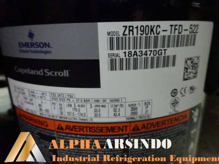 Copeland Scroll Compressor ZR190KC-TFD-522