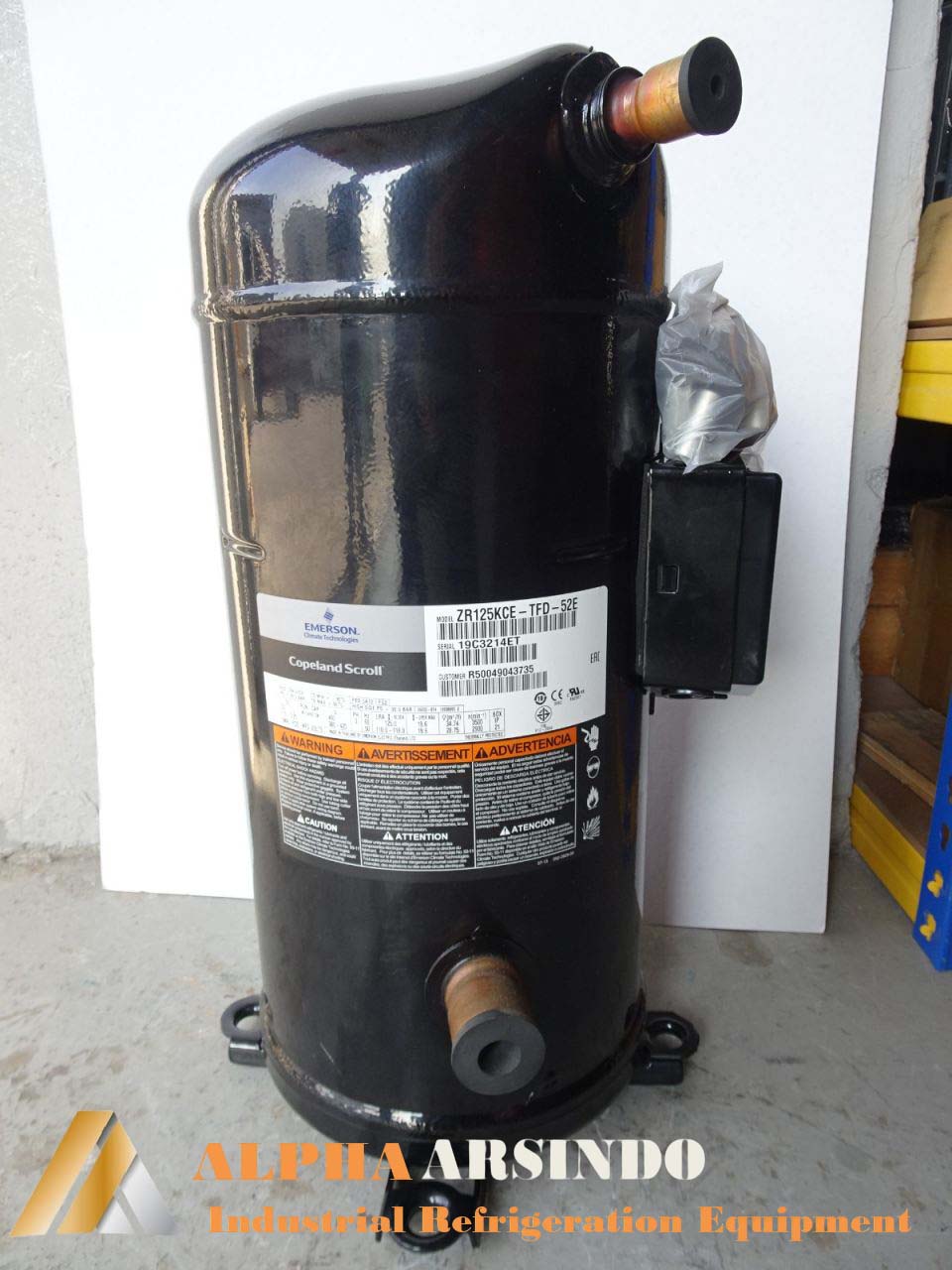 Copeland Scroll Compressor ZR125KCE-TFD-52E