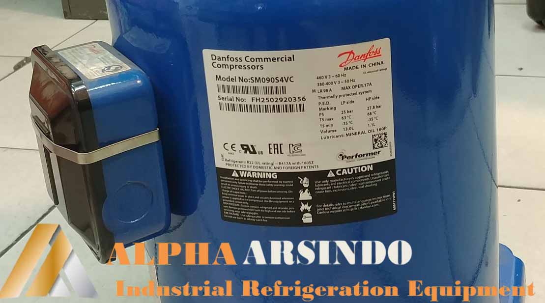 Danfoss Commercial Compressor Model SM090S4VC