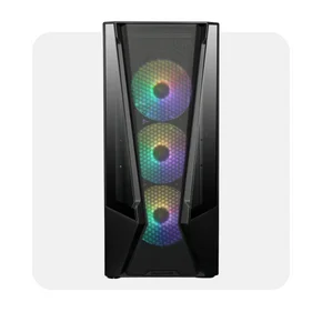 Gaming PC Case with RGB Fans