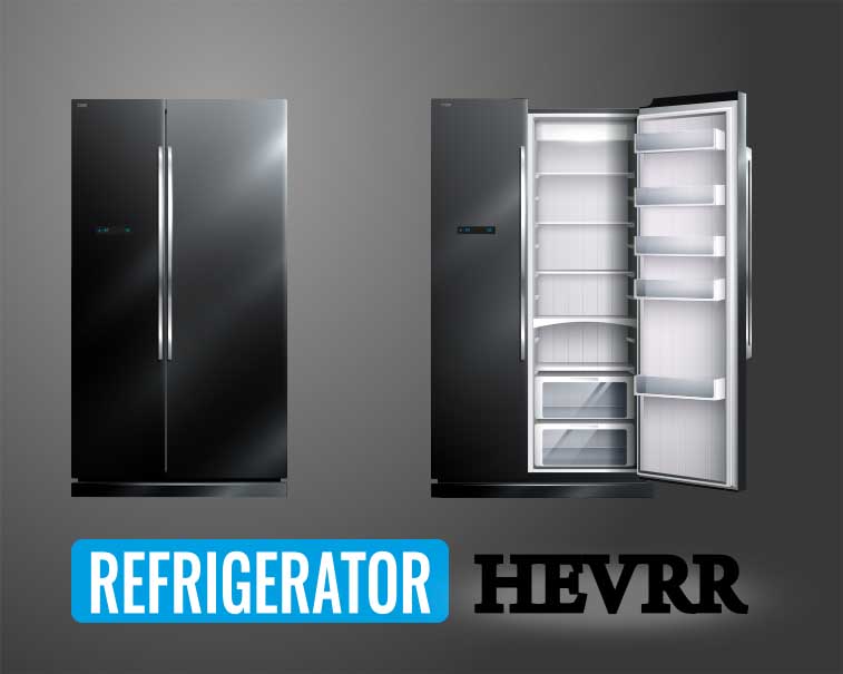 HEVRR Double Door Refrigerator