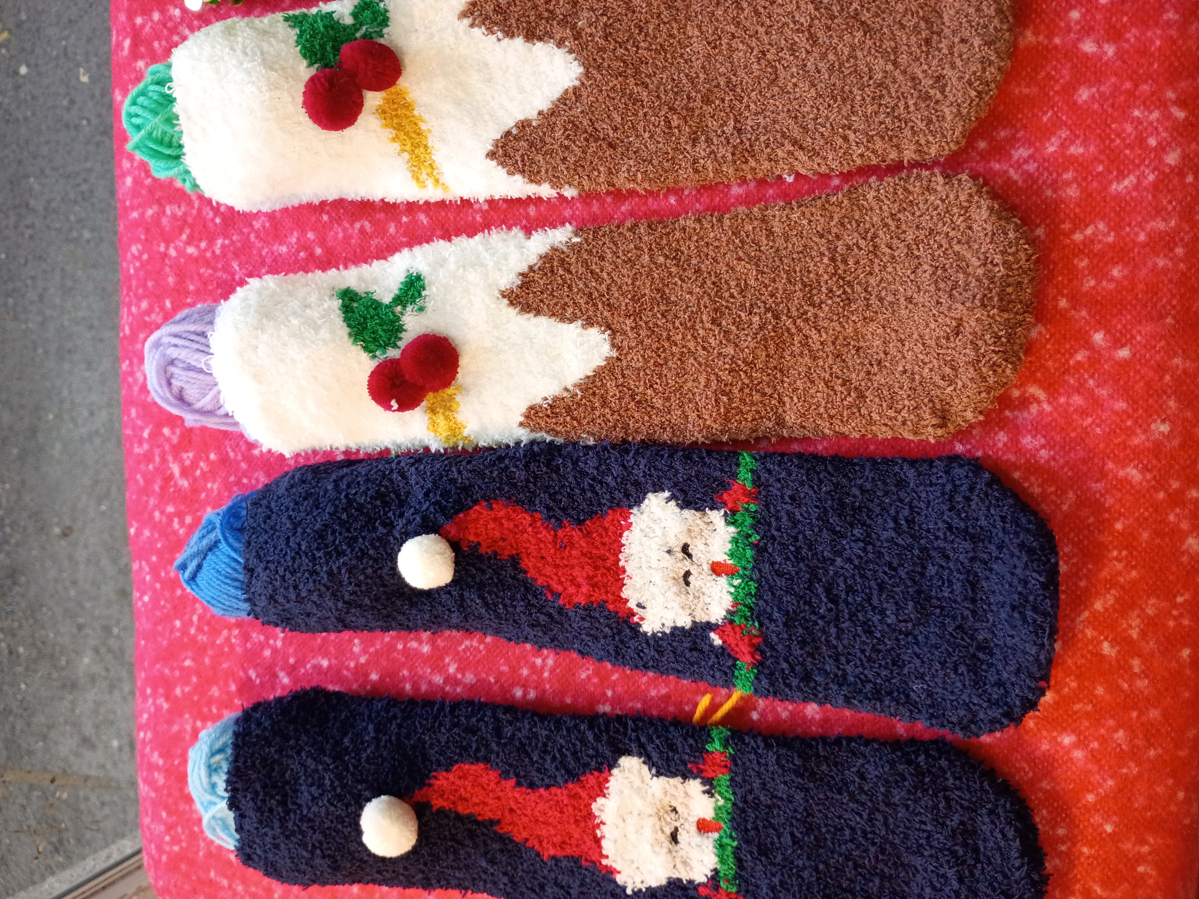  Holiday season warm pair of Socks set of two for adults 