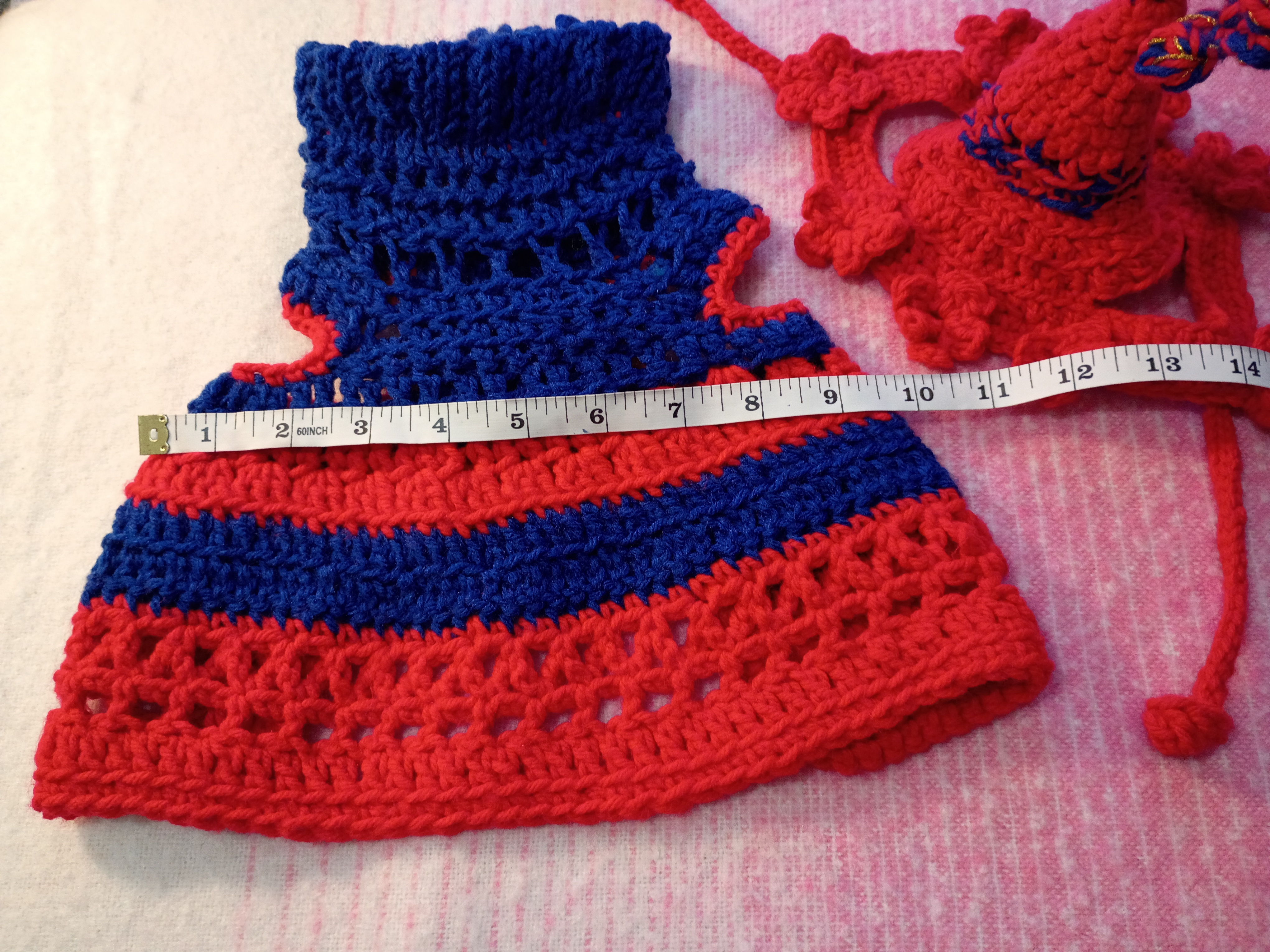 Pet outfit Set Sweater + Hat (Small Medium Dog) or (Large Cat)