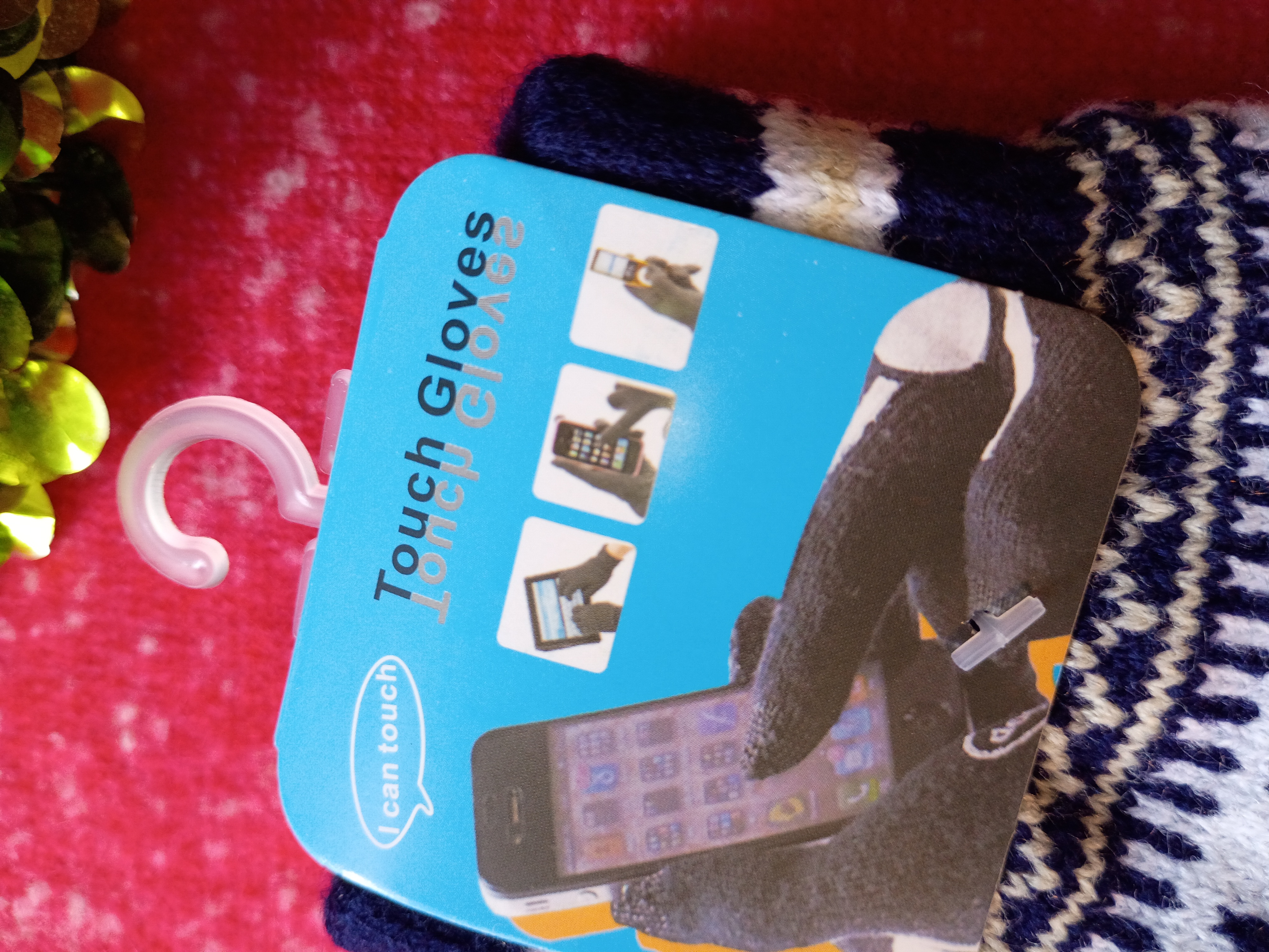 Technology ready gloves. Grey color