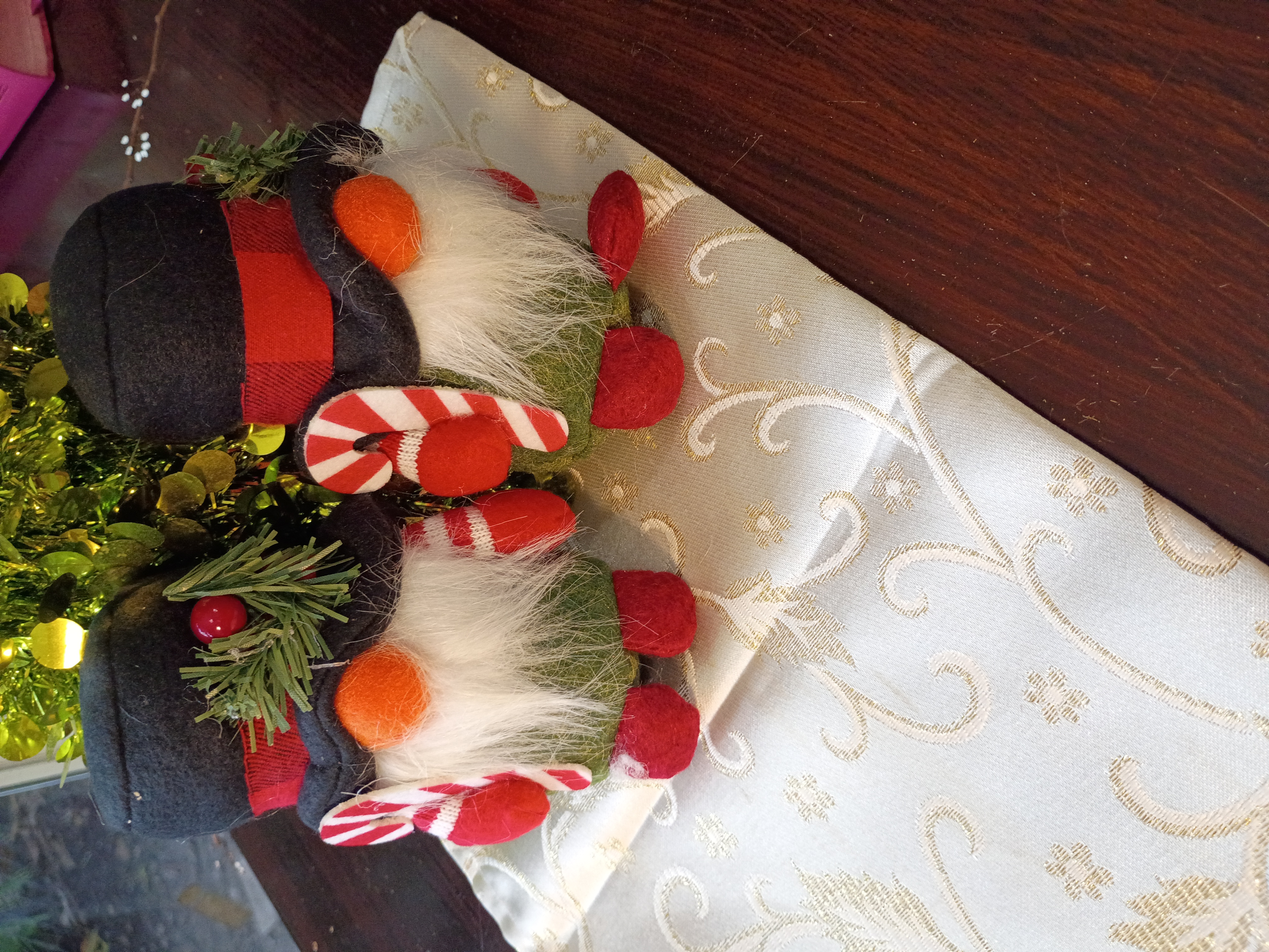 Set of two Noel Christmas bearded figures