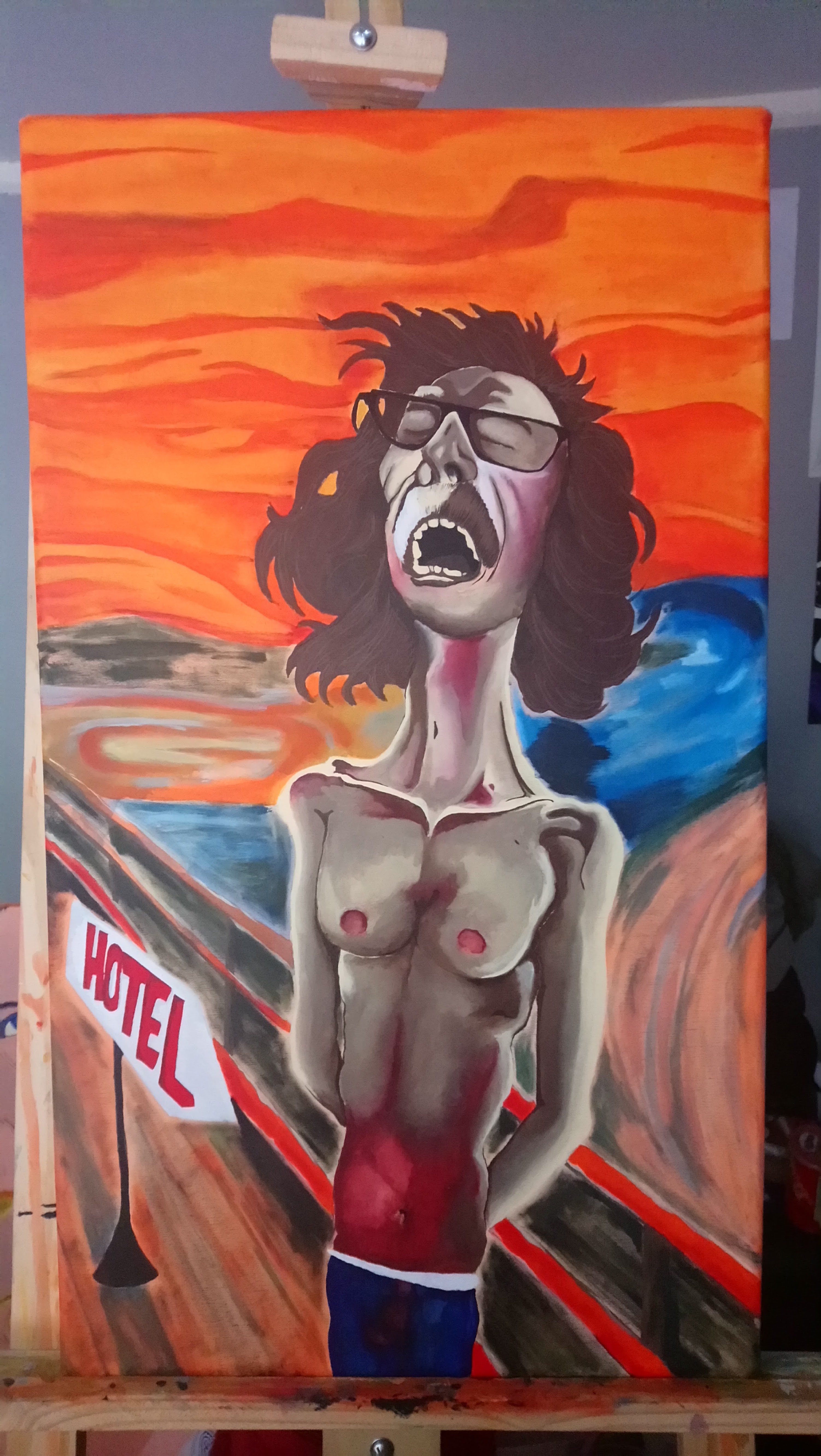 Prestamo de obra: "El grito" de Munch + Charly García