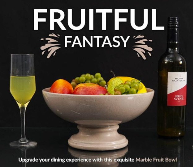 Verona Marble Fruit Bowl