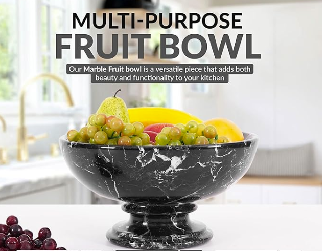 Black Zebra Multi-purpose fruit bowl