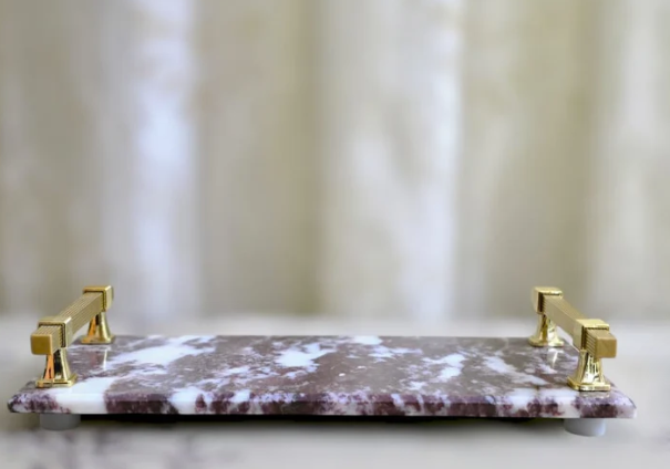  Red Crimson Cloud Luxe Serving Tray