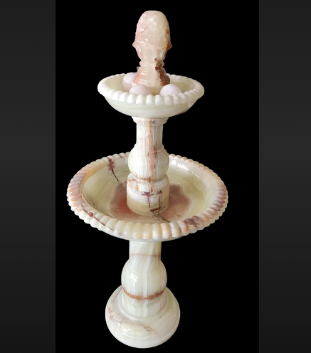 Handcrafted Onyx light Green Decorative Fountain