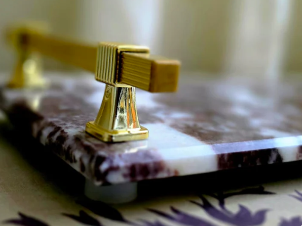  Red Crimson Cloud Luxe Serving Tray