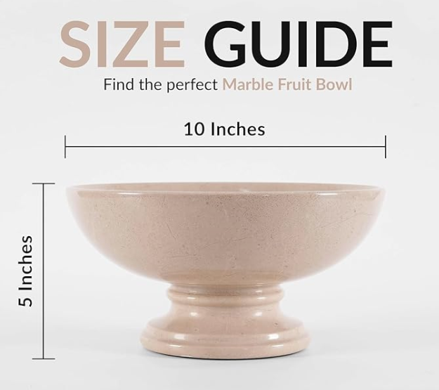 Verona Marble Fruit Bowl