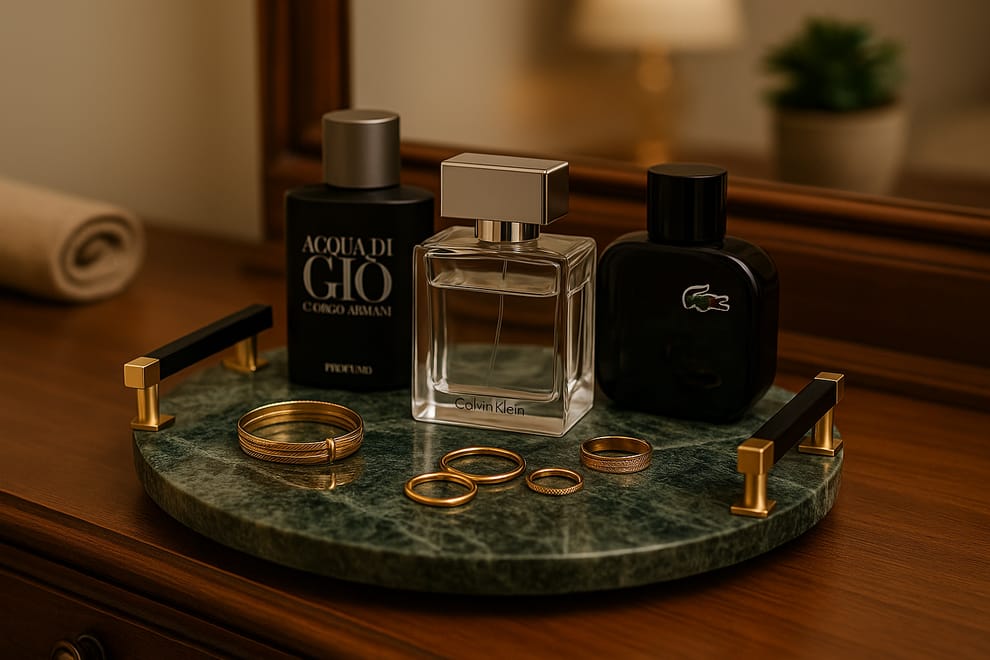 Jungle Green Marble Round Serving Tray 