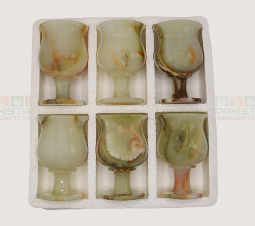 Onyx Cherry light green Goblet (6 pcs set)