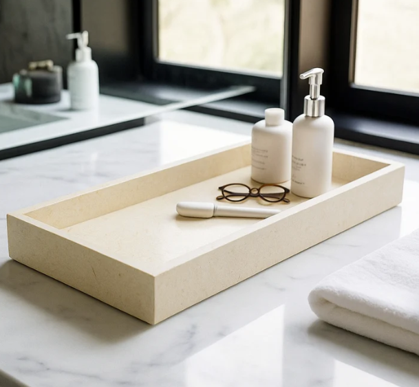 Marble Bathroom Trays Bundle