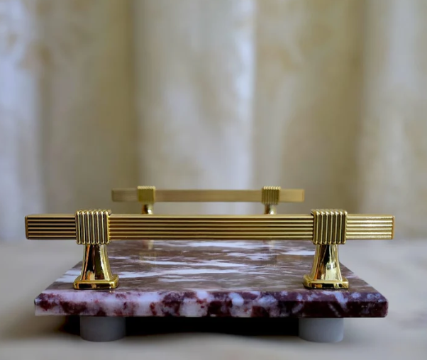  Red Crimson Cloud Luxe Serving Tray