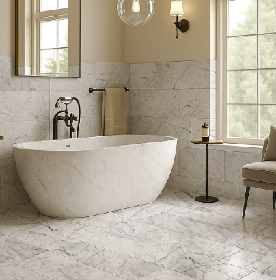 Carrara White Marble  Slabs 