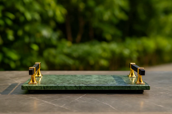 Green Marble Serving Tray