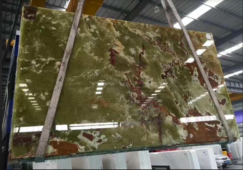 Dark Green Onyx Slabs 