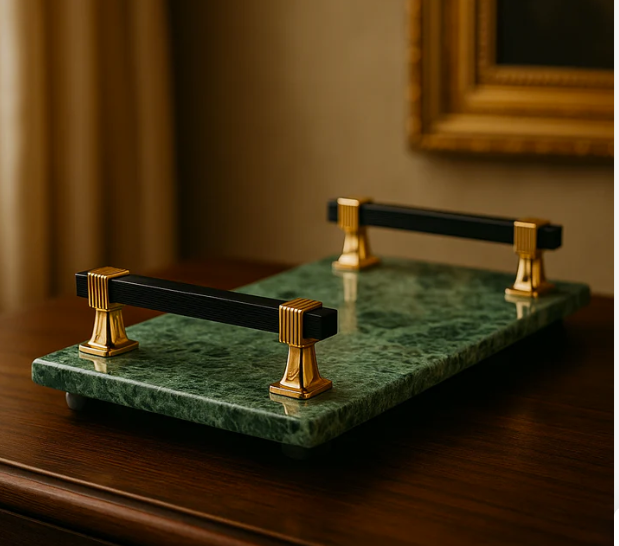 Green Marble Serving Tray