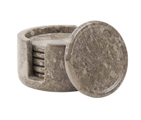 Oceanic Marble Coaster Set