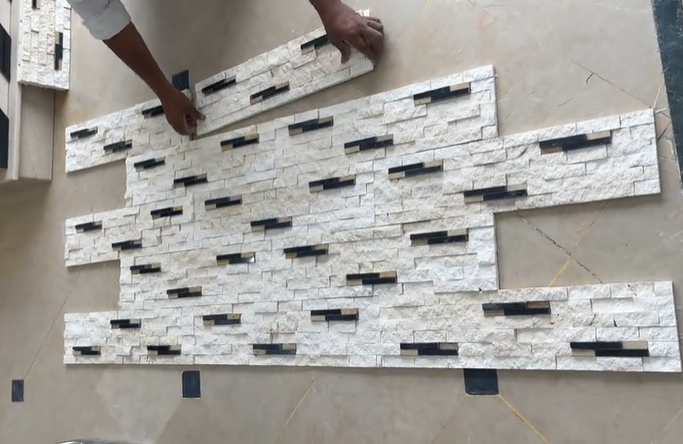 cream Lime Stone Elevation