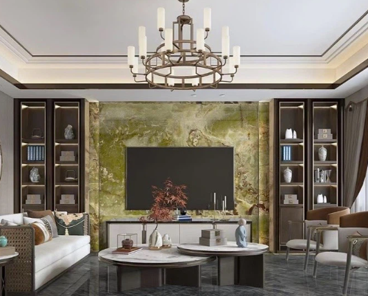 Dark Green Onyx Slabs 