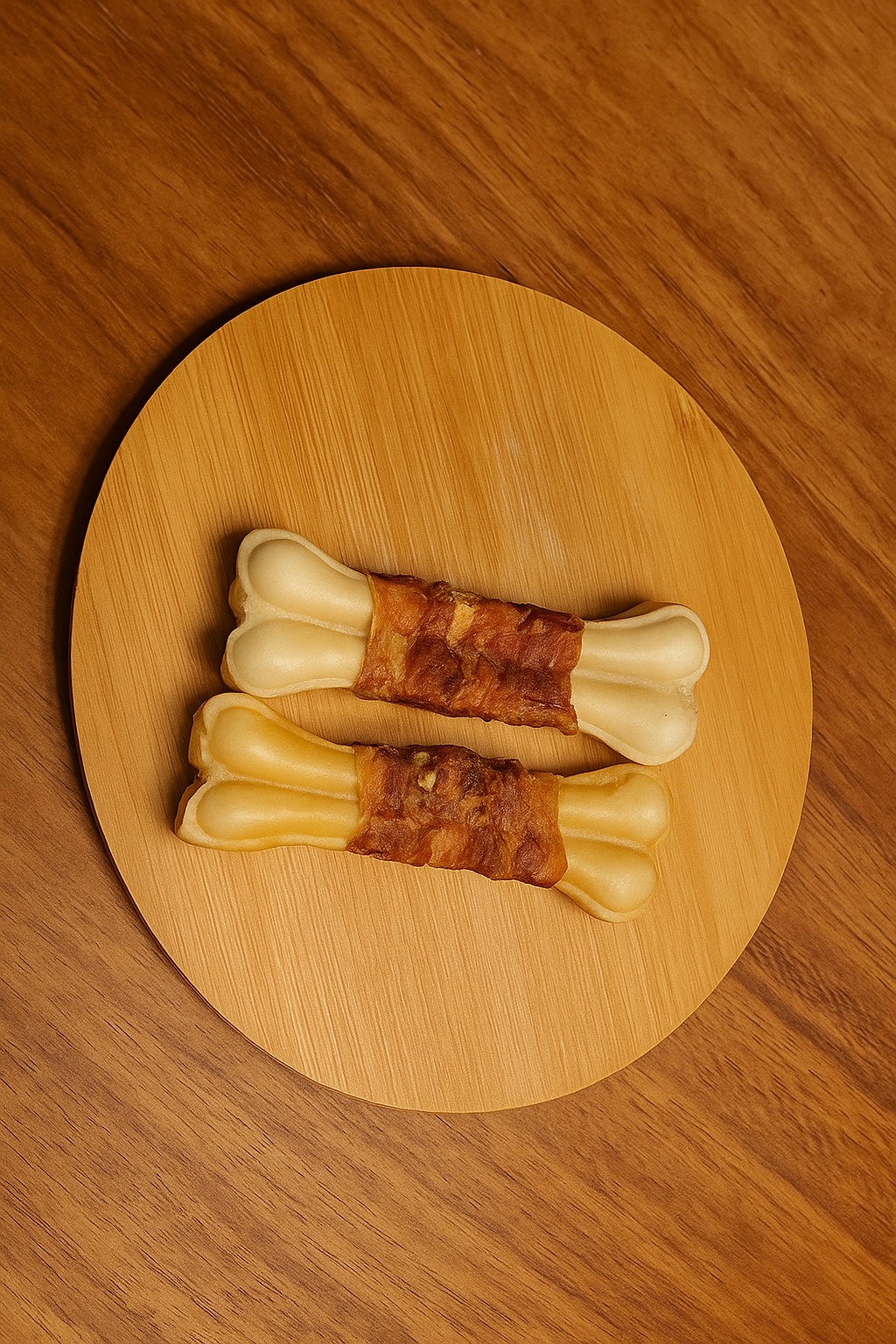 Huesito de carnaza envueltos en una deliciosa tira de res. 