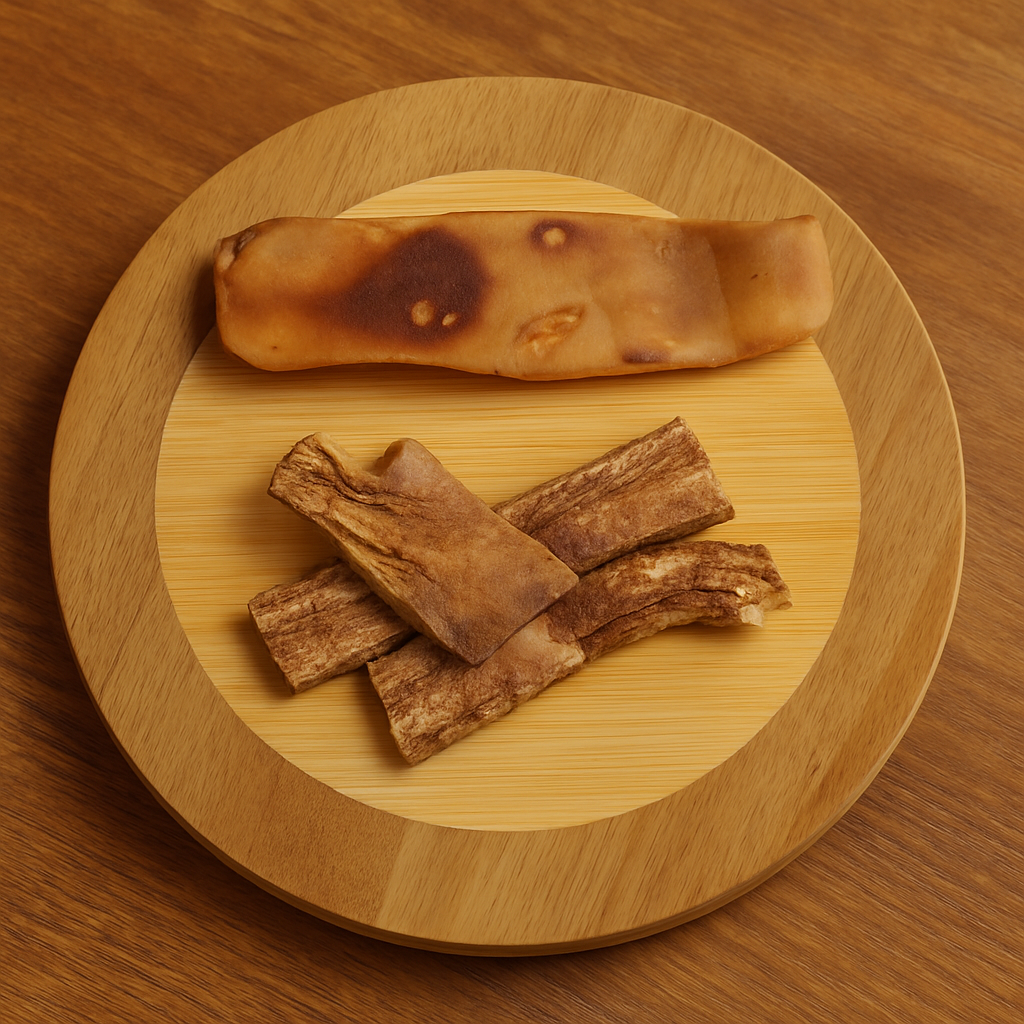  Tiras de res deshidratadas, ricas en vitaminas y minerales.