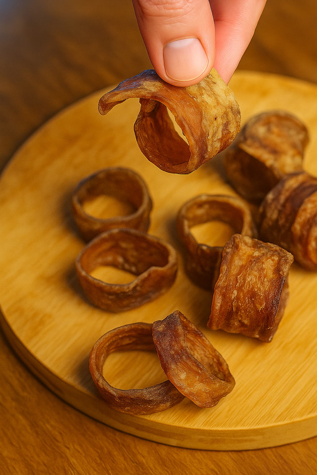 Bites de esófago , Pequeños trozos deshidratados. 