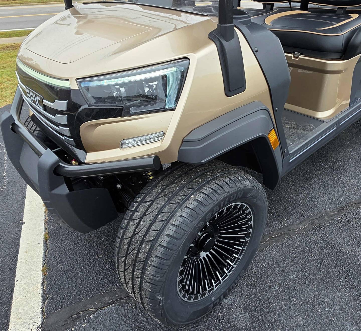 2025 Epic E40FX Metallic Cashmere Golf Cart – 4 Passenger | Fully Loaded