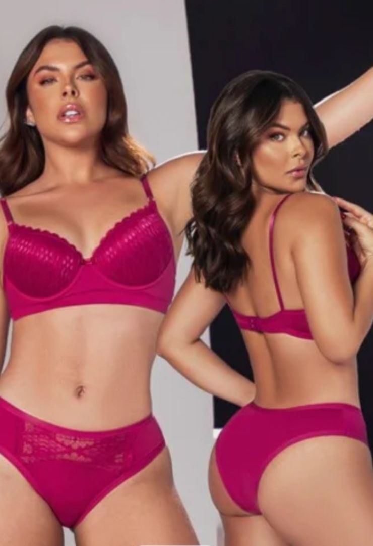 Conjunto Pink (Fecho Duplo) - Ref 3326