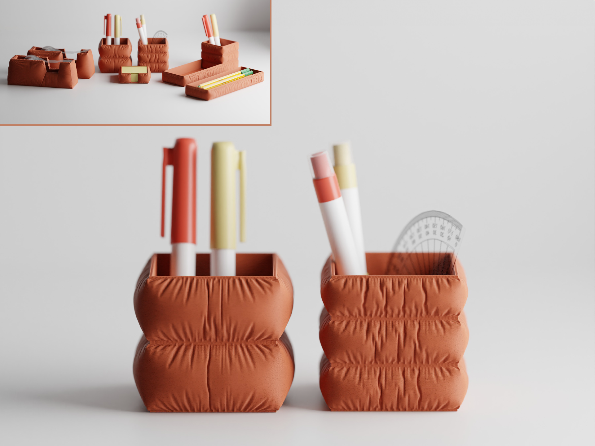 Porta-lápis Elegance Almofadado