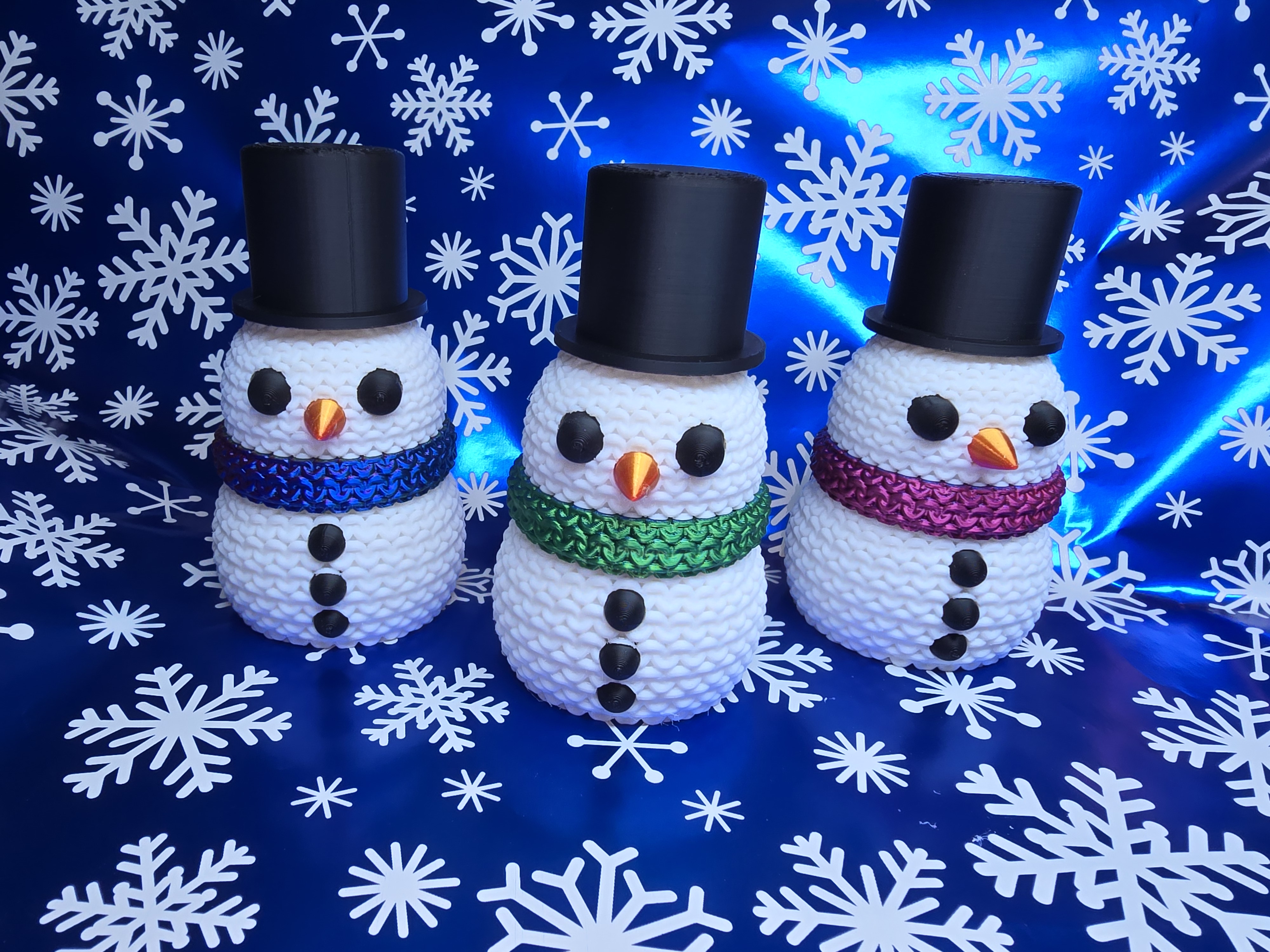 Boneco de Neve Tricotado