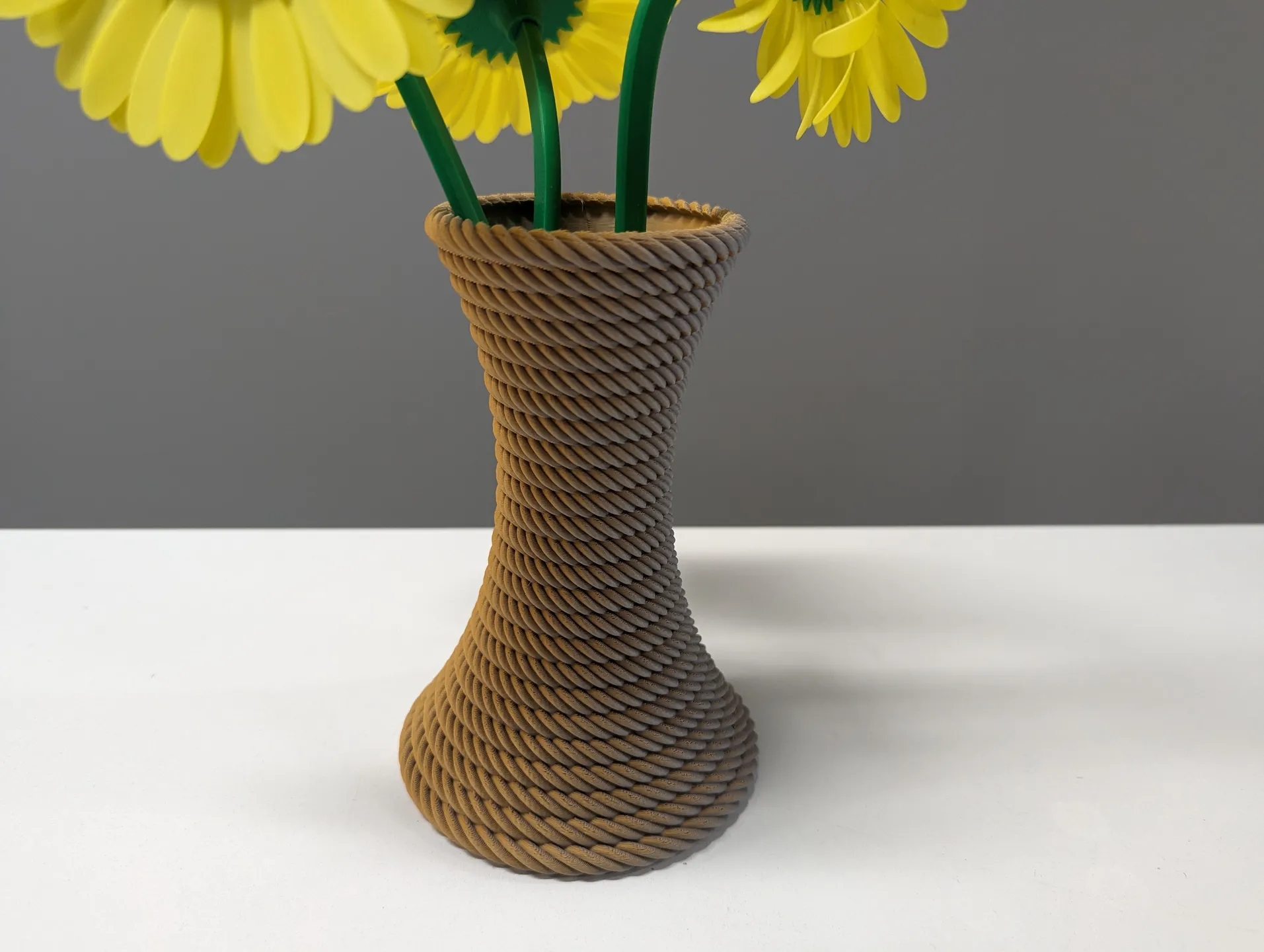 Vaso De Corda Em Espiral