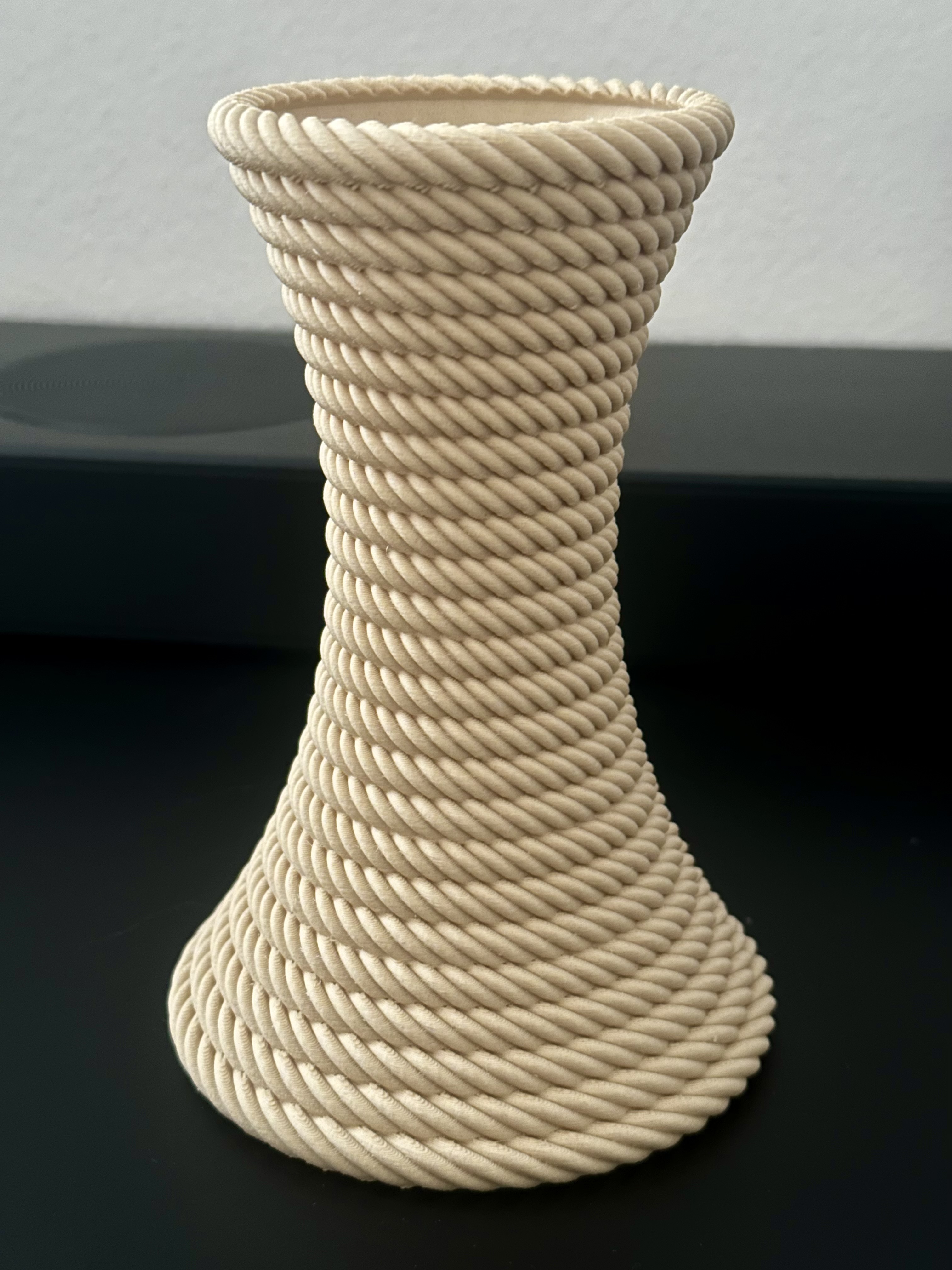 Vaso De Corda Em Espiral