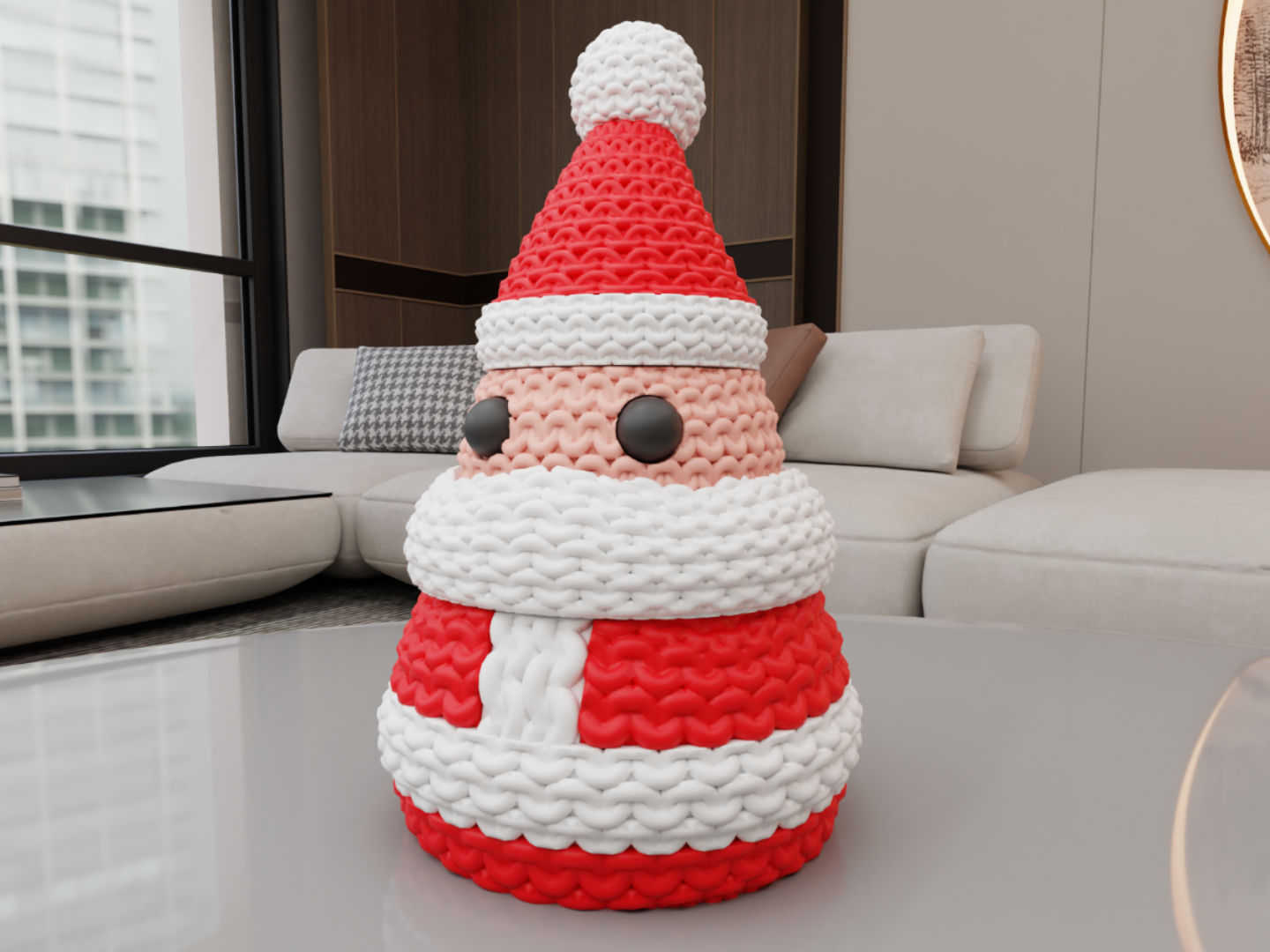 Papai Noel de Tricô