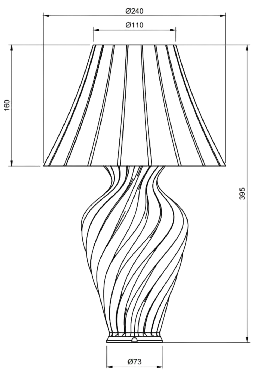 Luminária de Mesa Celestia Solis
