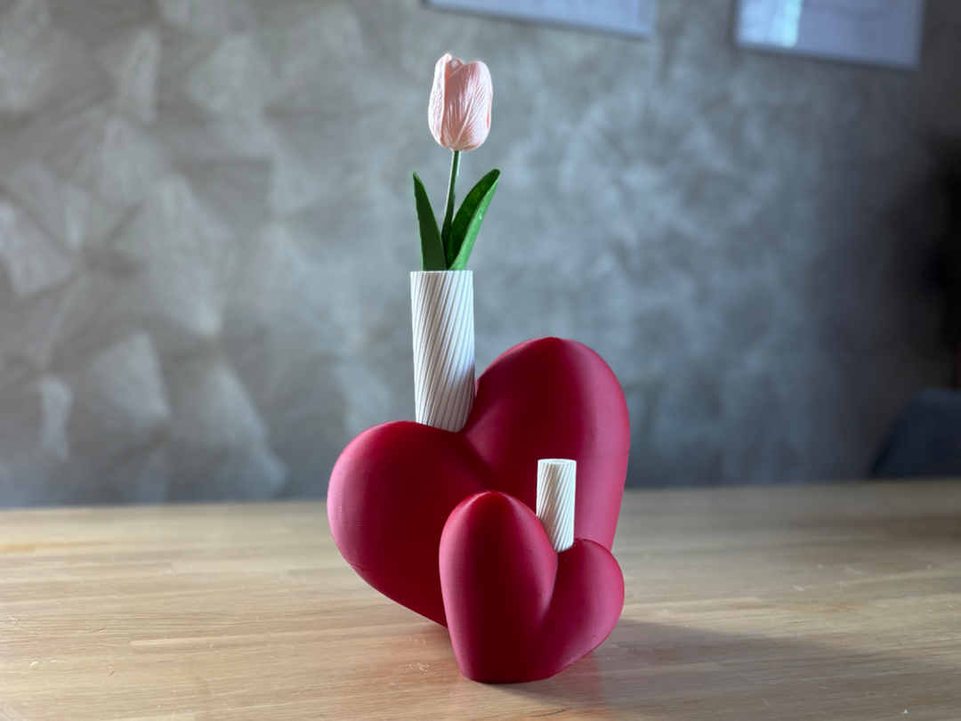 Vaso em Formato de Coração