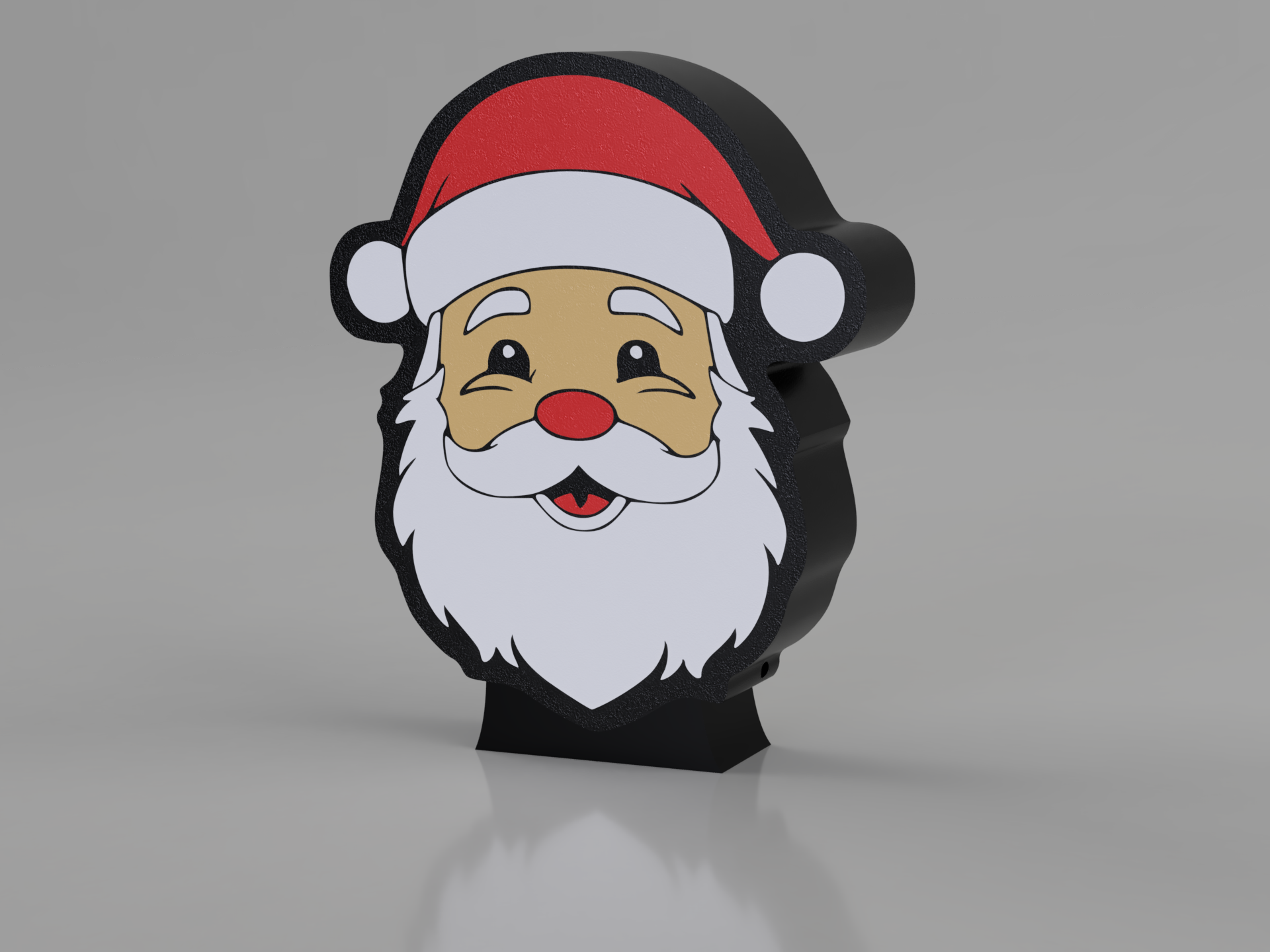 Luminária Natalina Face de Noel