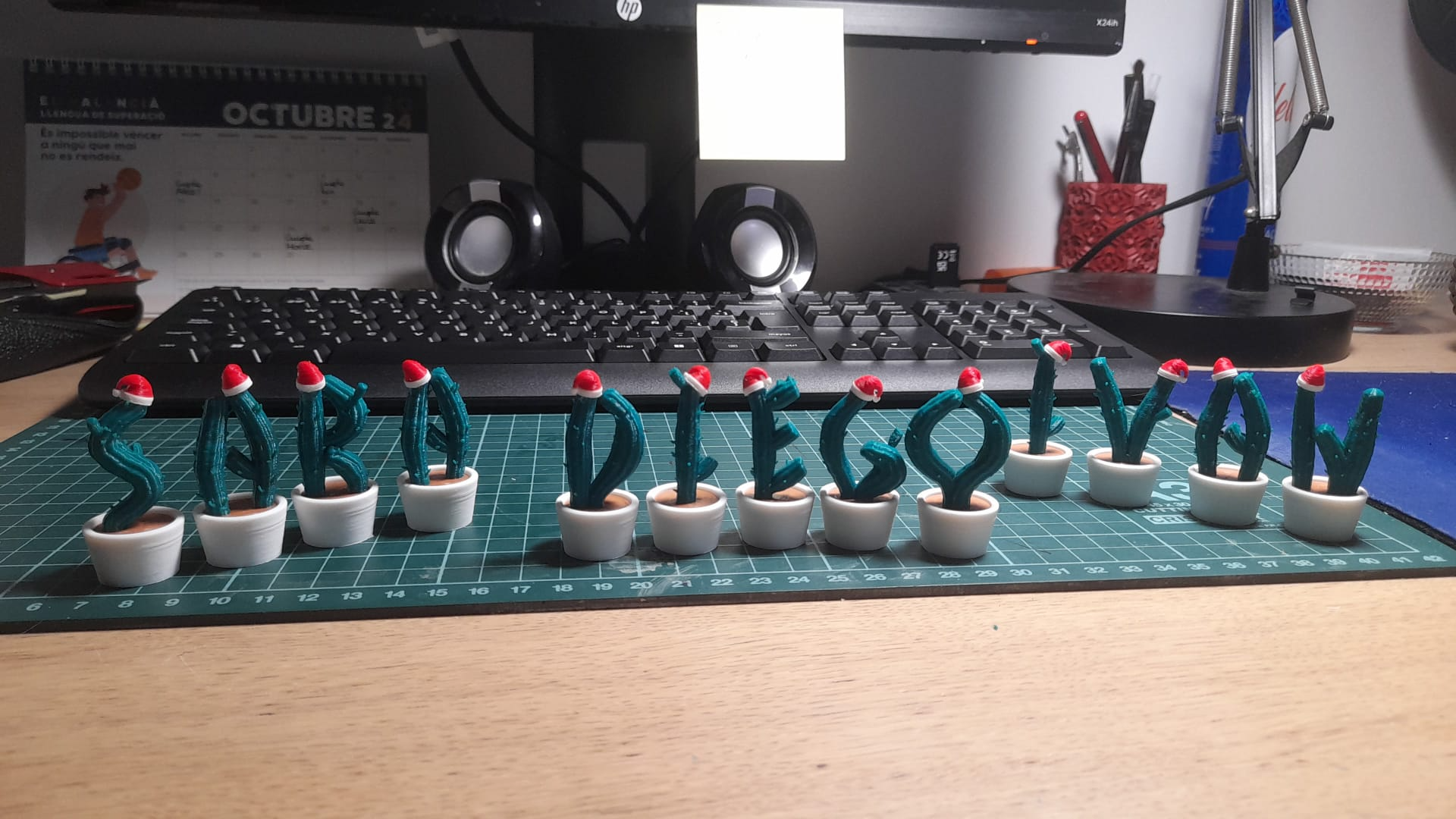 Alfabeto Natalino de Cactos