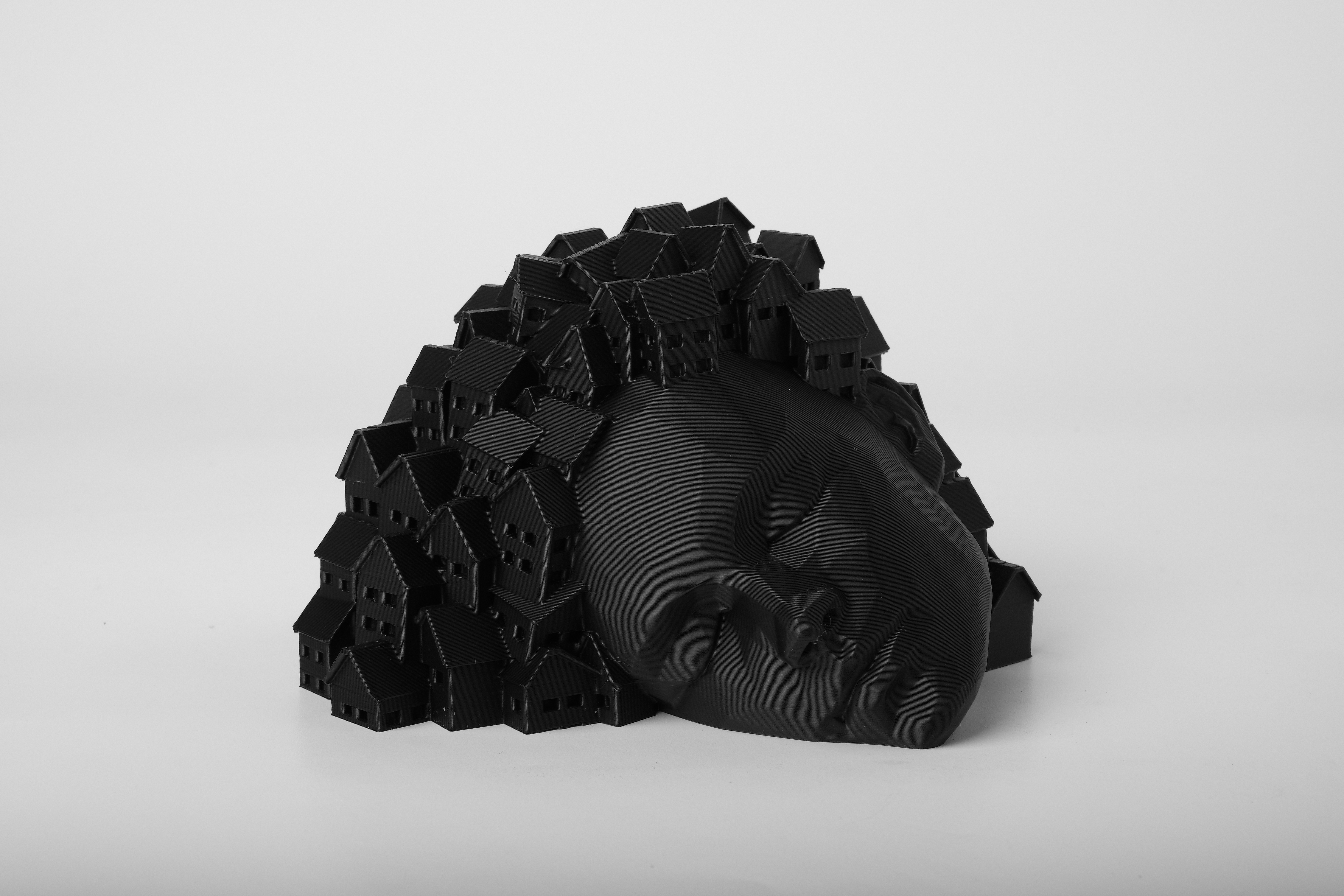 Escultura Cabeça Sonhadora Traço Urbano