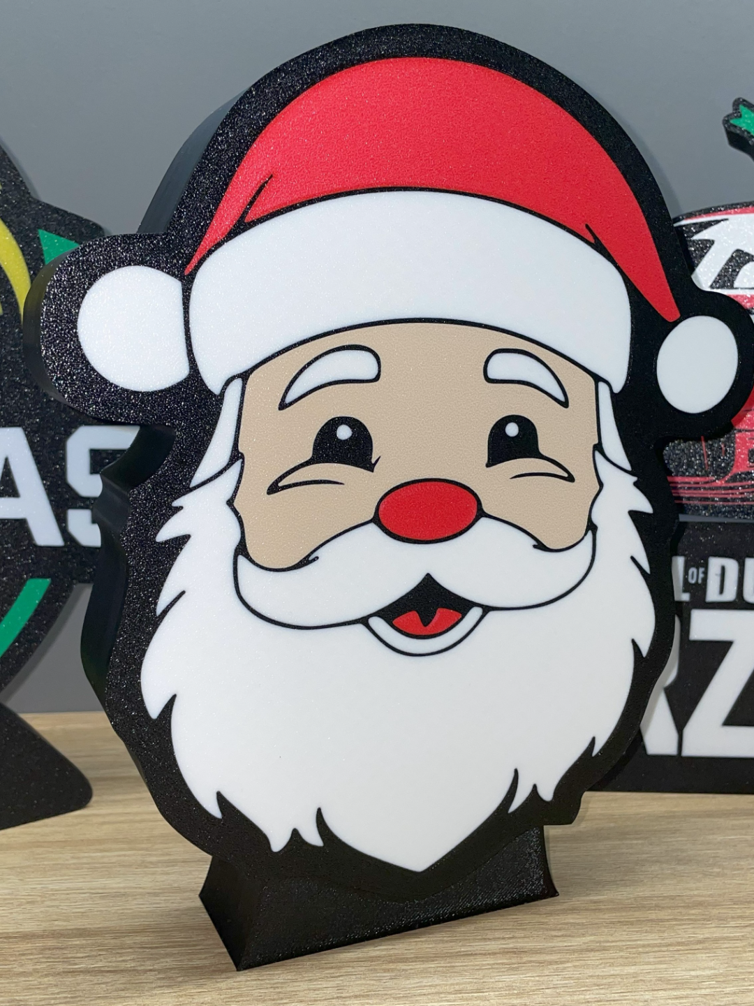 Luminária Natalina Face de Noel