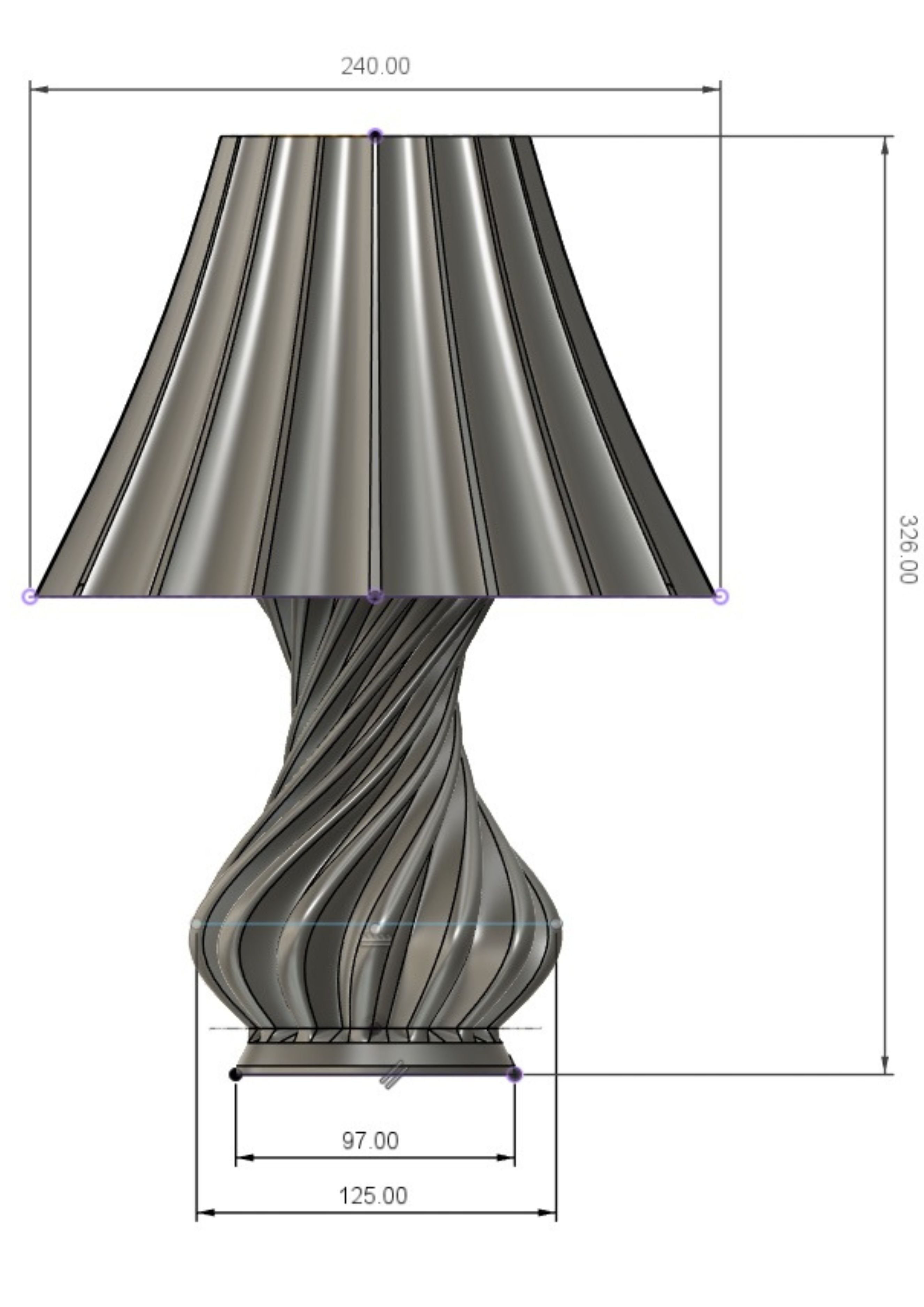 Luminária de Mesa Lunaris