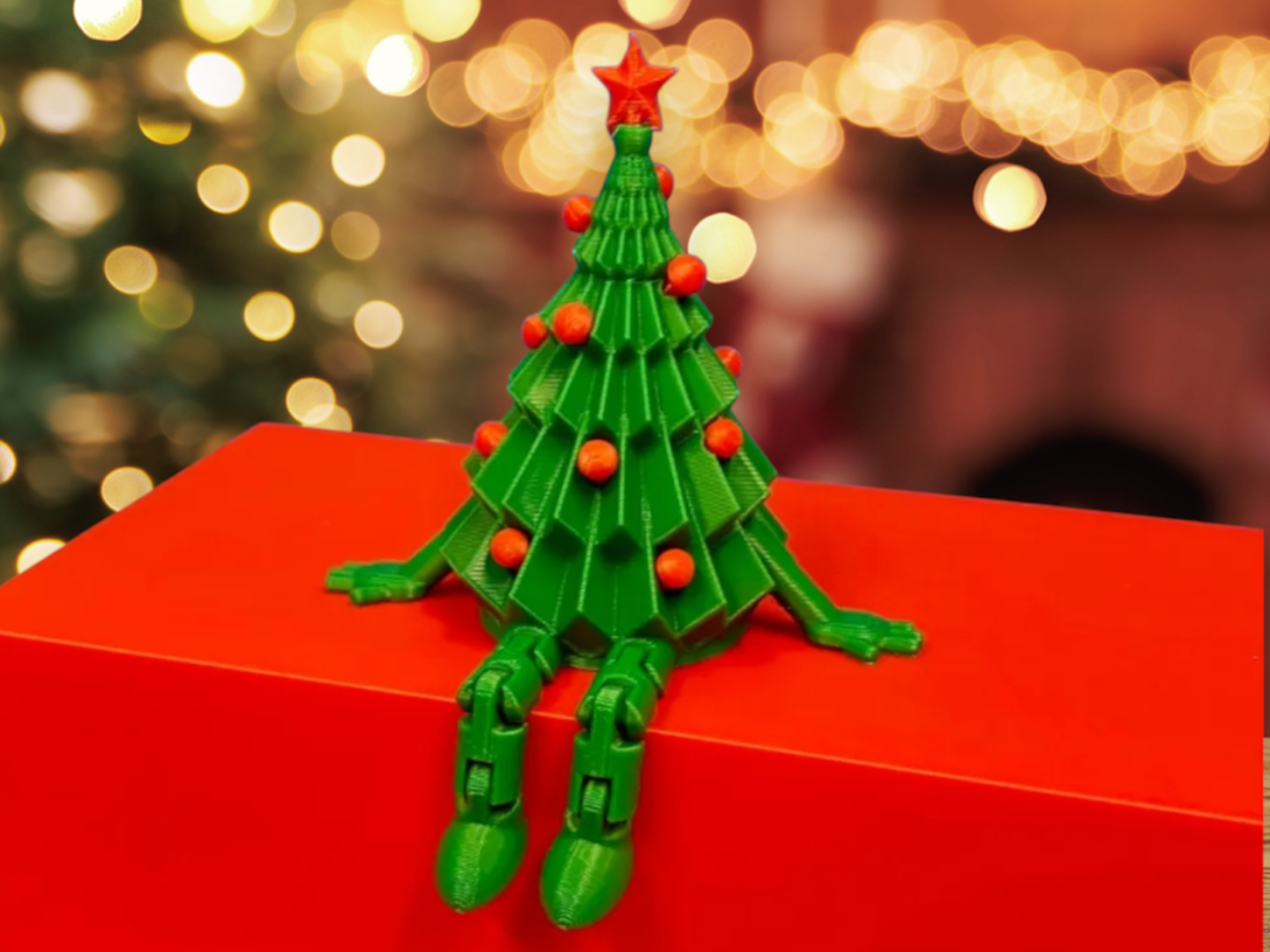 Árvore Natalina Articulada Decorada