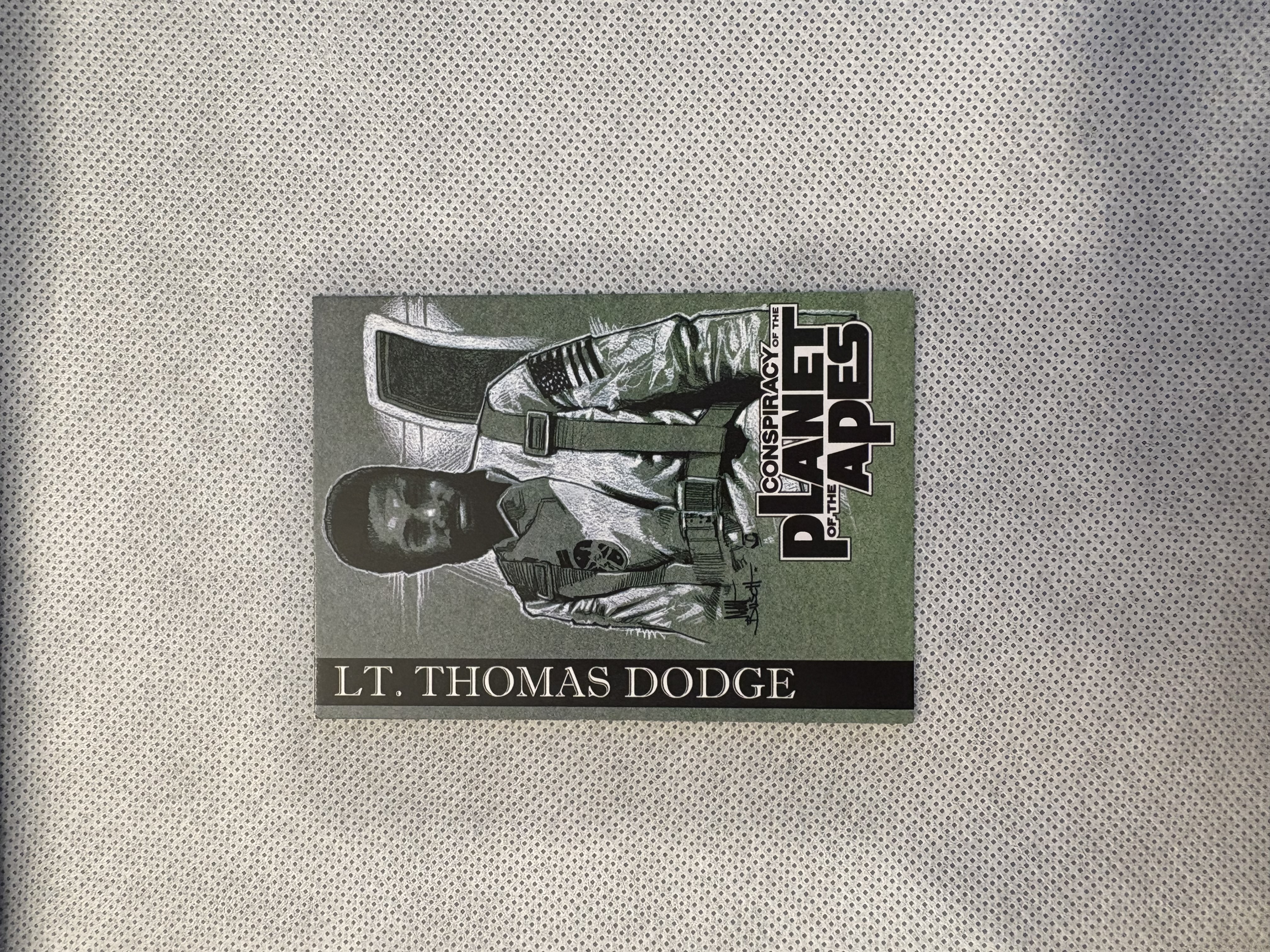 2011 SDCC COMIC CON ARCHAIA PLANET OF THE APES POA PROMO CARD LT THOMAS DODGE #4